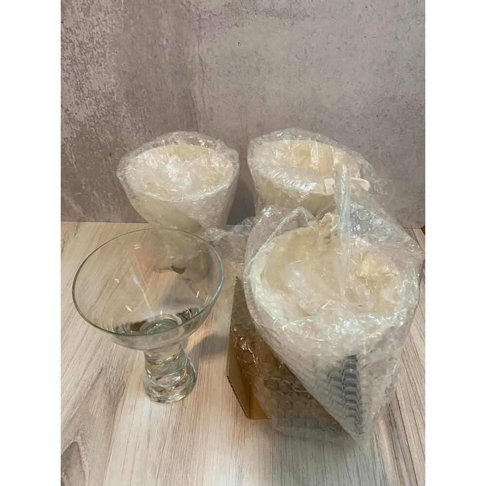 Southern Living Home Tribeca Bubble Glasses Set Of Four, Made In Poland NIB